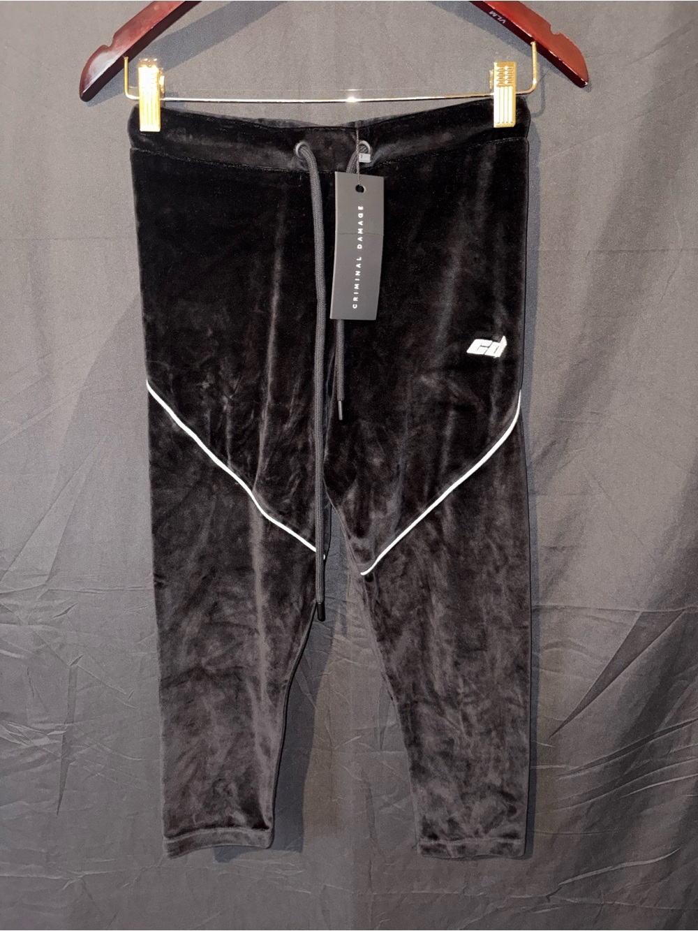 Criminal Damage London Velour Pants